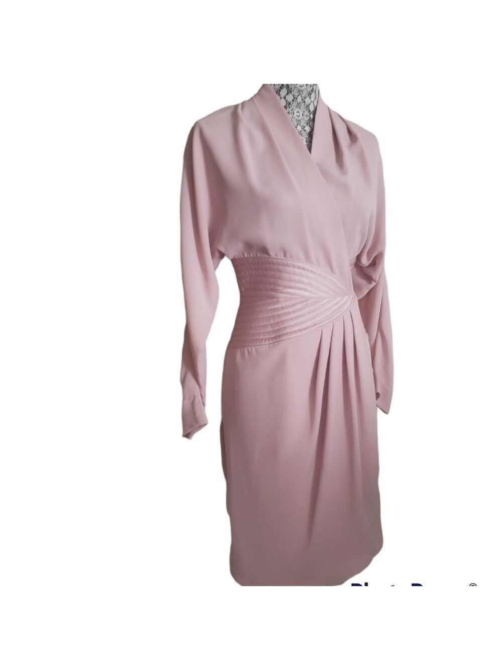VTG Daymor Culture Tuxedo Style Wrap Dress